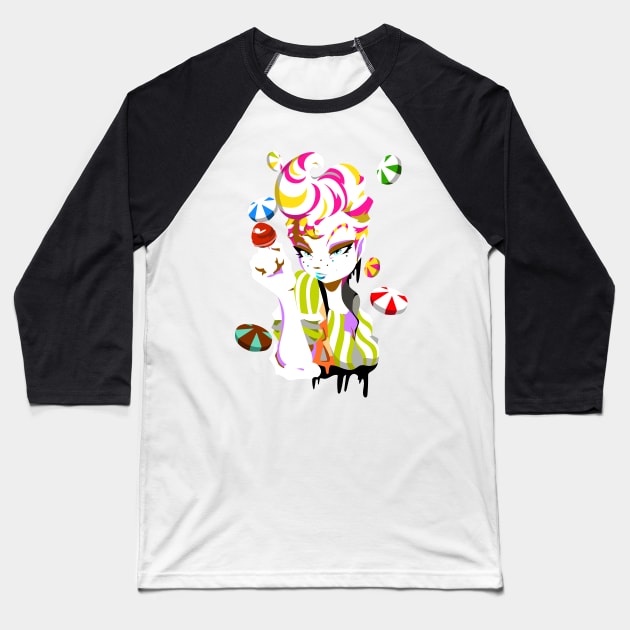 Candy Baseball T-Shirt by DripDripPlop